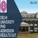 Delhi University PhD Admission Results Out